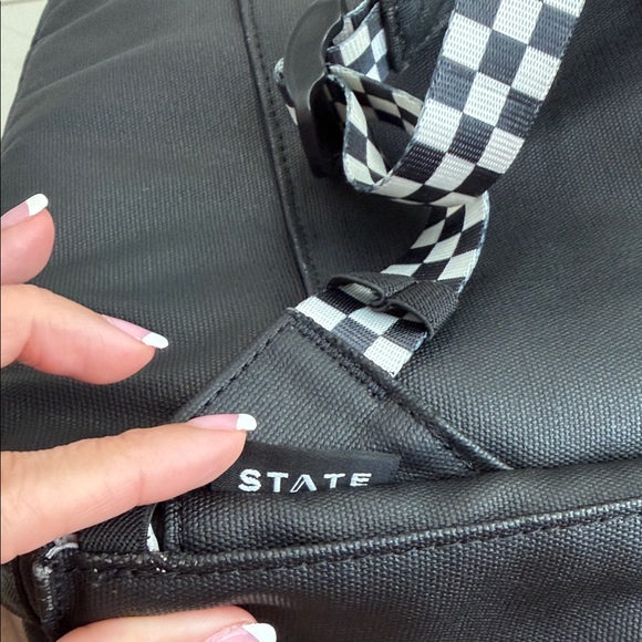 STATE Black and Gold Kids Backpack fuzzy bolt - Picture 8 of 11